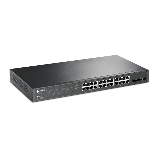 TP-LINK Switch 24x1000Mbps (24xPOE) + 4xGigabit SFP, Menedzselhető, SG2428P (SG2428P)