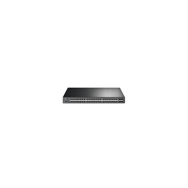 TP-LINK Switch 48x1000Mbps (48xPOE+) + 4x10Gbps SFP+ + 1konzol port, Menedzselhető, SG3452XP (SG3452XP)