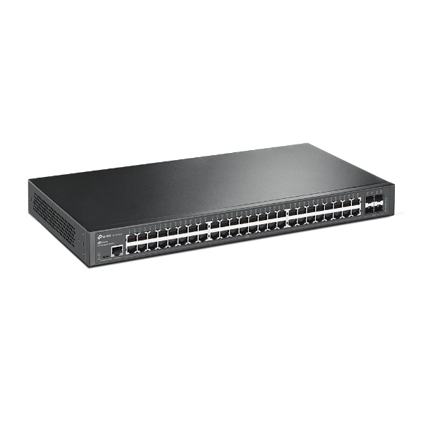TP-LINK Switch 48x1000Mbps + 4xGigabit SFP + 2xkonzol port, Menedzselhető, SG3452 (SG3452)
