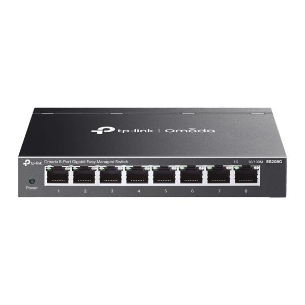 TP-LINK Switch 8x1000Mbps Fémházas Easy Managed Omada ES208G (ES208G)