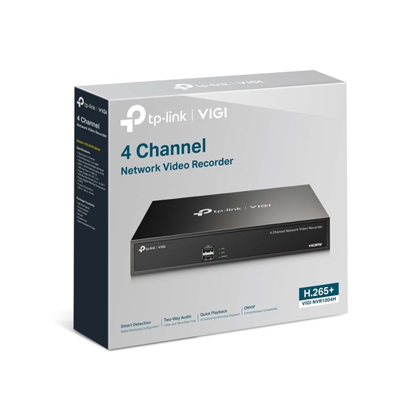 TP-LINK Video Recorder 4 csatornás, VIGI NVR1004H (VIGI NVR1004H)
