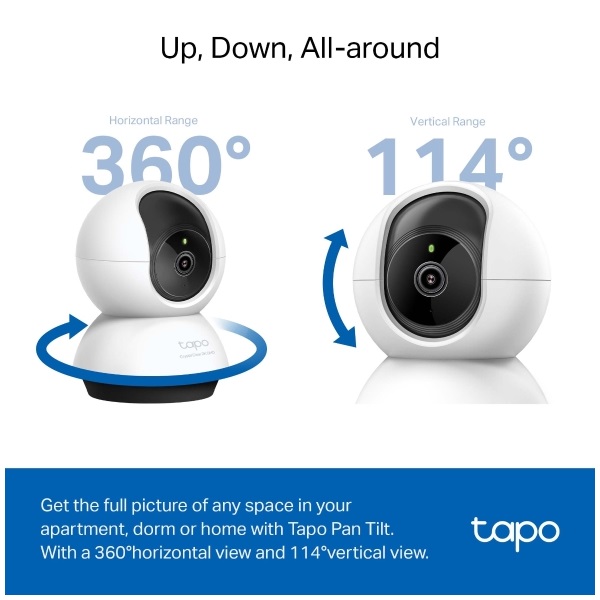 TP-LINK Wireless Kamera Cloud beltéri éjjellátó, TAPO C220 (TAPO C220)