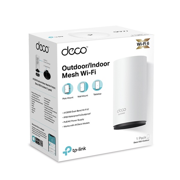 TP-LINK Wireless Mesh Networking system AX3000 DECO X50-OUTDOOR(1-PACK) (DECO X50-OUTDOOR(1-PACK))