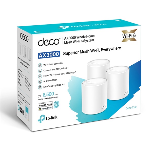 TP-LINK Wireless Mesh Networking system AX3000 DECO X50 (3-PACK) (DECO X50(3-PACK))