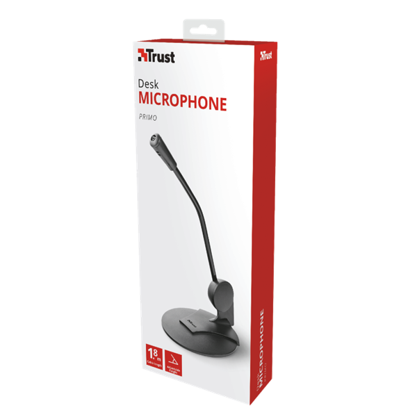 TRUST Mikrofon 21674 (Primo Desk Microphone for PC and laptop) (21674)