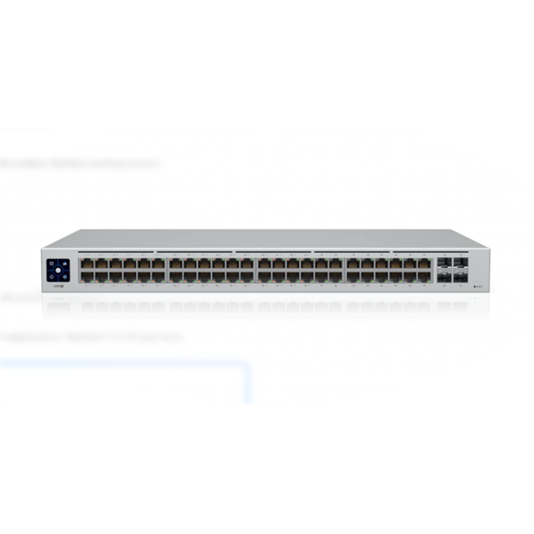 UBiQUiTi Switch 48x1000Mbps (32xPOE+) + 4x1000Mbps SFP, Menedzselhető, Rackes - USW-48-POE (USW-48-POE)