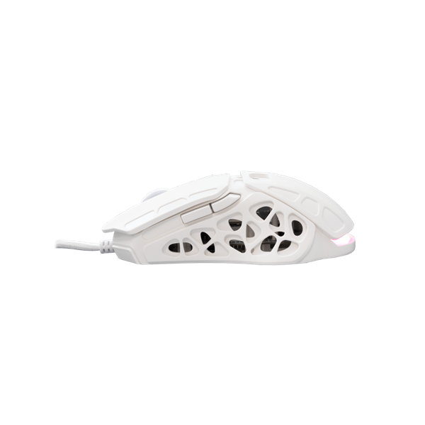 WHITE SHARK ECTOR-W GM-5016W RGB gamer egér, 12.200 dpi, 7 gombos fehér (WS GM-5016W)