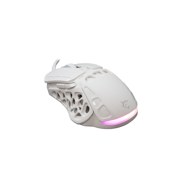 WHITE SHARK ECTOR-W GM-5016W RGB gamer egér, 12.200 dpi, 7 gombos fehér (WS GM-5016W)