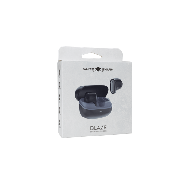 WHITE SHARK GEB-TWS201B BLAZE-B bluetooth fülhallgató mikrofonnal, fekete (WS GEB-TWS201B)