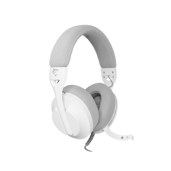WHITE SHARK PARROT-W/G, GH-2440W/G, gamer fejhallgató, fehér/szürke (WS GH-2440W/G)