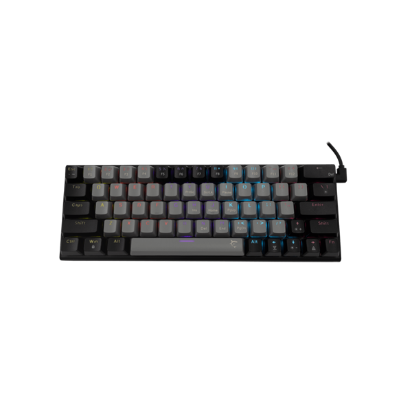 WHITE SHARK WAKIZASHI-2/G-B/R-HU, GK-002713V2/G-B/R-HU szürke/fekete, magyar, mechanikus gamer billentyűzet (WS GK-002713V2-G-B/R-HU)