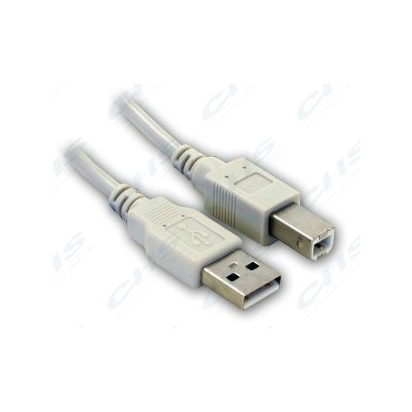 USB A male - USB B  male 1,8m nyomtató kábel