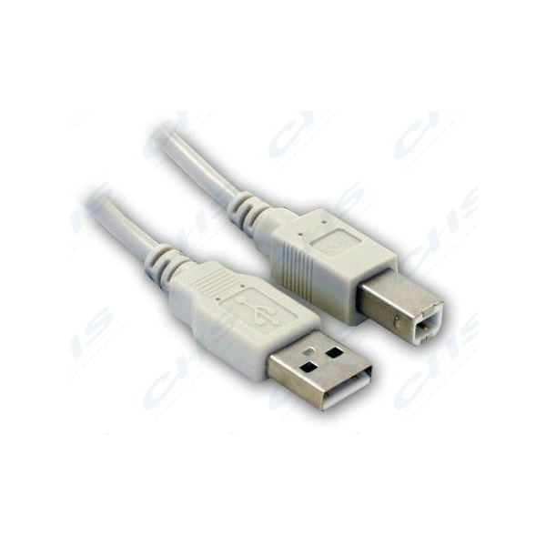 USB A male - USB B male 3m nyomtató kábel