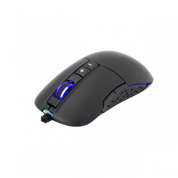 WHITE SHARK ARTHUR (GM-9005) gamer egér, 9D, fekete, 10000 dpi, RGB (GM-9005)