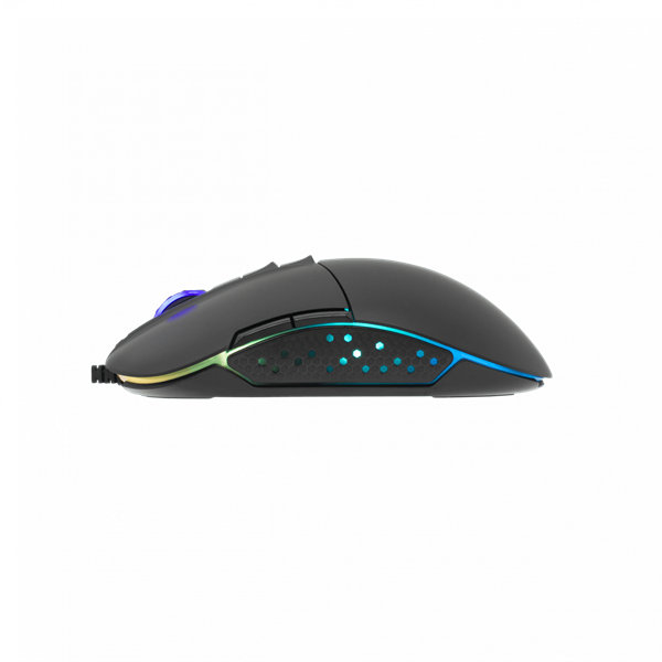 WHITE SHARK ARTHUR (GM-9005) gamer egér, 9D, fekete, 10000 dpi, RGB (GM-9005)