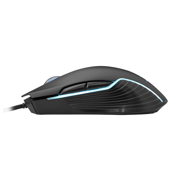 WHITE SHARK GM-5003 AZARAH gaming egér, fekete, 6400dpi (WS GM-5003)