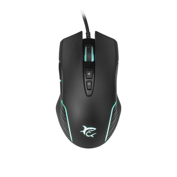WHITE SHARK GM-5003 AZARAH gaming egér, fekete, 6400dpi (WS GM-5003)