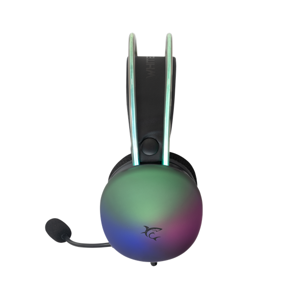 WHITE SHARK FIREFLY-B, GH-2342-B gamer fejhallgató, fekete/RGB, (3.5 Jack) (WS GH-2342B)