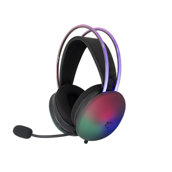 WHITE SHARK FIREFLY-B, GH-2342-B gamer fejhallgató, fekete/RGB, (3.5 Jack) (WS GH-2342B)