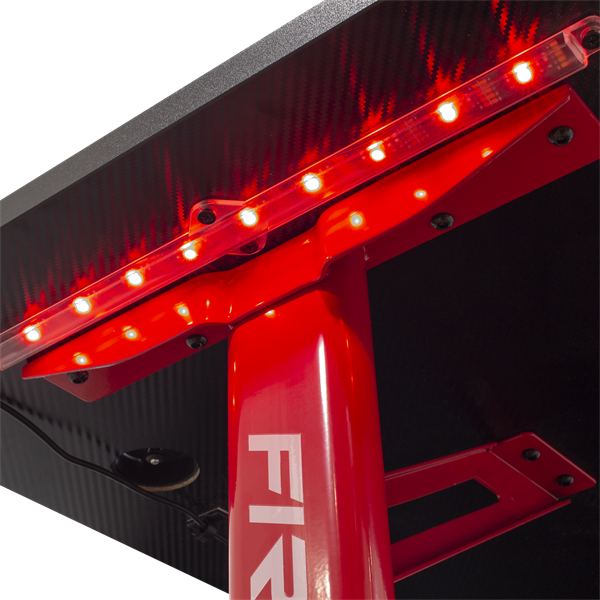 WHITE SHARK FIRE SHADOW RGB gamer asztal fekete/piros (FIRE-SHADOW)