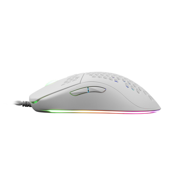 WHITE SHARK GM-5007W GALAHAD gamer egér, fehér, 6400 dpi (WS GM-5007W)