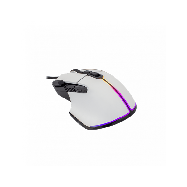 WHITE SHARK GM-9006W MARROK-W gamer egér, fehér, 12000 dpi (WS GM-9006W)