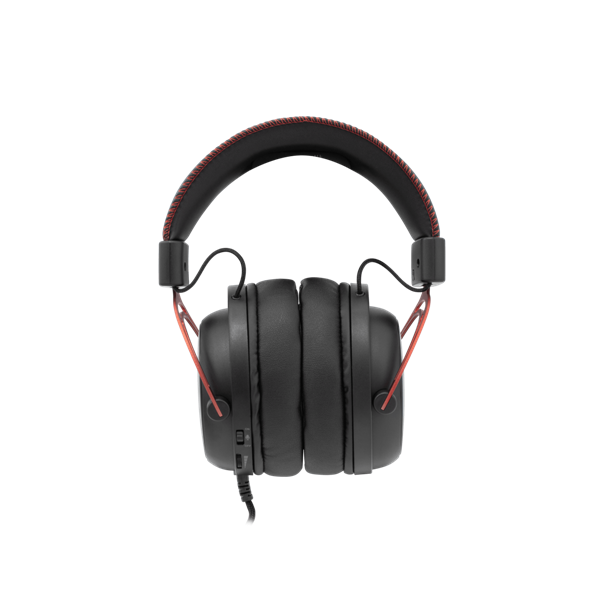 WHITE SHARK GORILLA-B/R, GH-2341-B/R gamer fejhallgató, fekete/piros, (3.5 Jack) (WS GH-2341B/R)