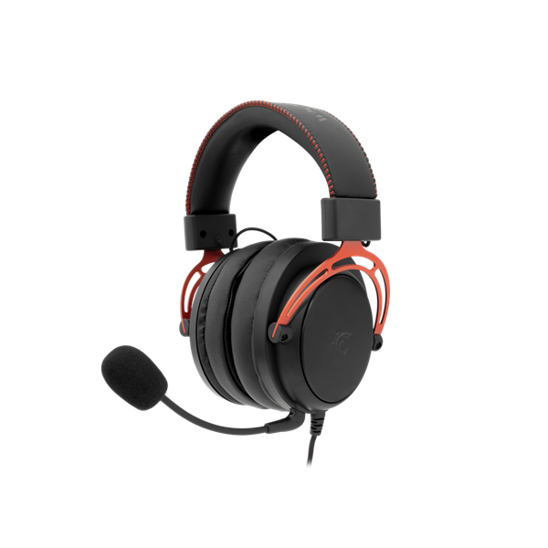 WHITE SHARK GORILLA-B/R, GH-2341-B/R gamer fejhallgató, fekete/piros, (3.5 Jack) (WS GH-2341B/R)