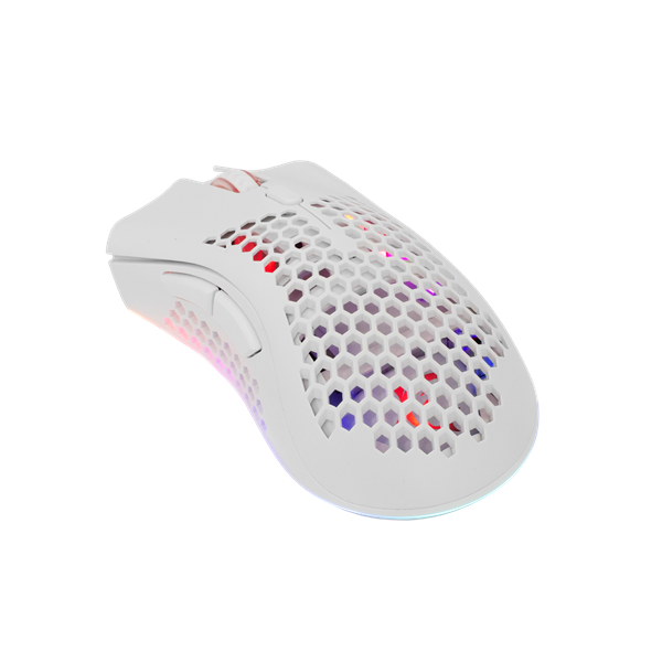 WHITE SHARK LIONEL-W, WGM-5012W vezeték nélküli gamer egér, fehér, 10000 dpi (WS WGM-5012W)