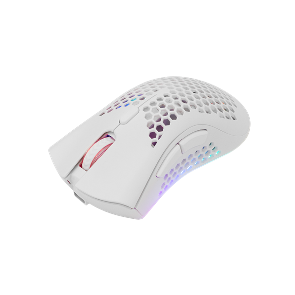 WHITE SHARK LIONEL-W, WGM-5012W vezeték nélküli gamer egér, fehér, 10000 dpi (WS WGM-5012W)