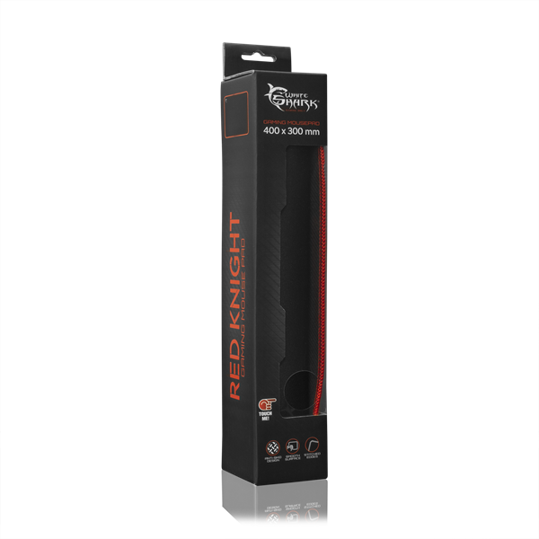 WHITE SHARK RED KNIGHT piros gamer egérpad (400x300x3 mm) (GMP-2102)