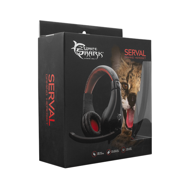 WHITE SHARK SERVAL gamer fejhallgató mikrofonnal (WS GH-2040)