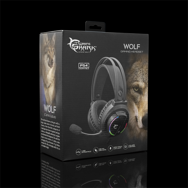 WHITE SHARK WOLF gamer fejhallgató (WS GH-2044)