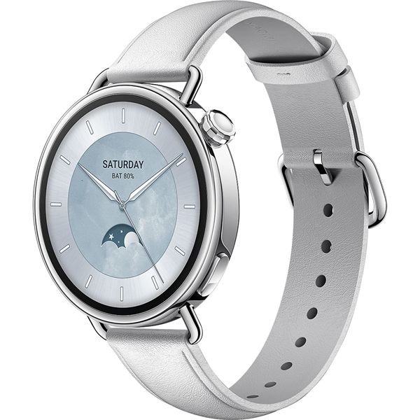 XIAOMI BHR07VUGL S4 Okosóra bőrszíjjal, 41mm, Fehér (BHR07VUGL)