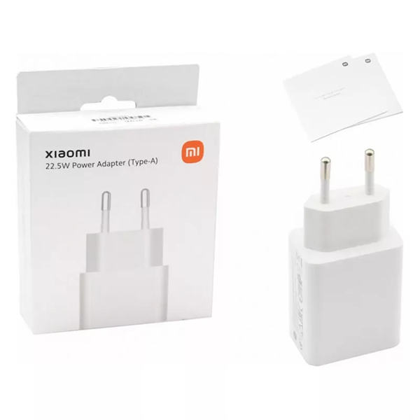 XIAOMI BHR7757EU Power Adapter (Type-A) fali töltőfej, Fehér (BHR7757EU)