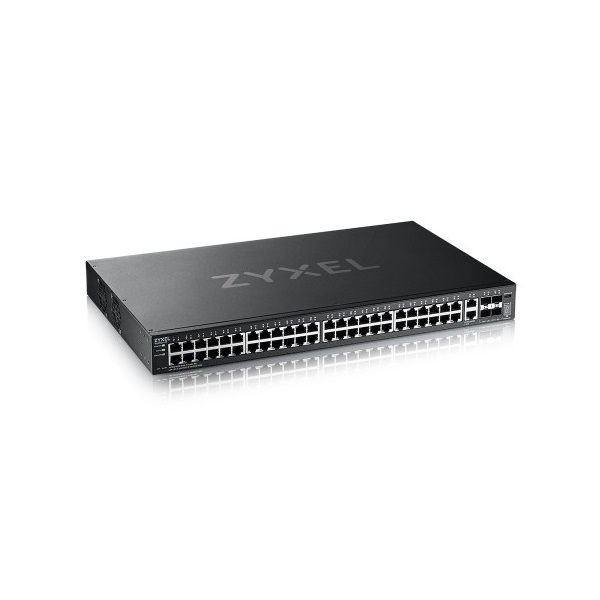 ZYXEL Switch L3 Access Switch, 48x1G RJ45 2x10mG RJ45, 4x10G SFP+ Uplink, incl. 1 yr NebulaFlex Pro (XGS2220-54-EU0101F)