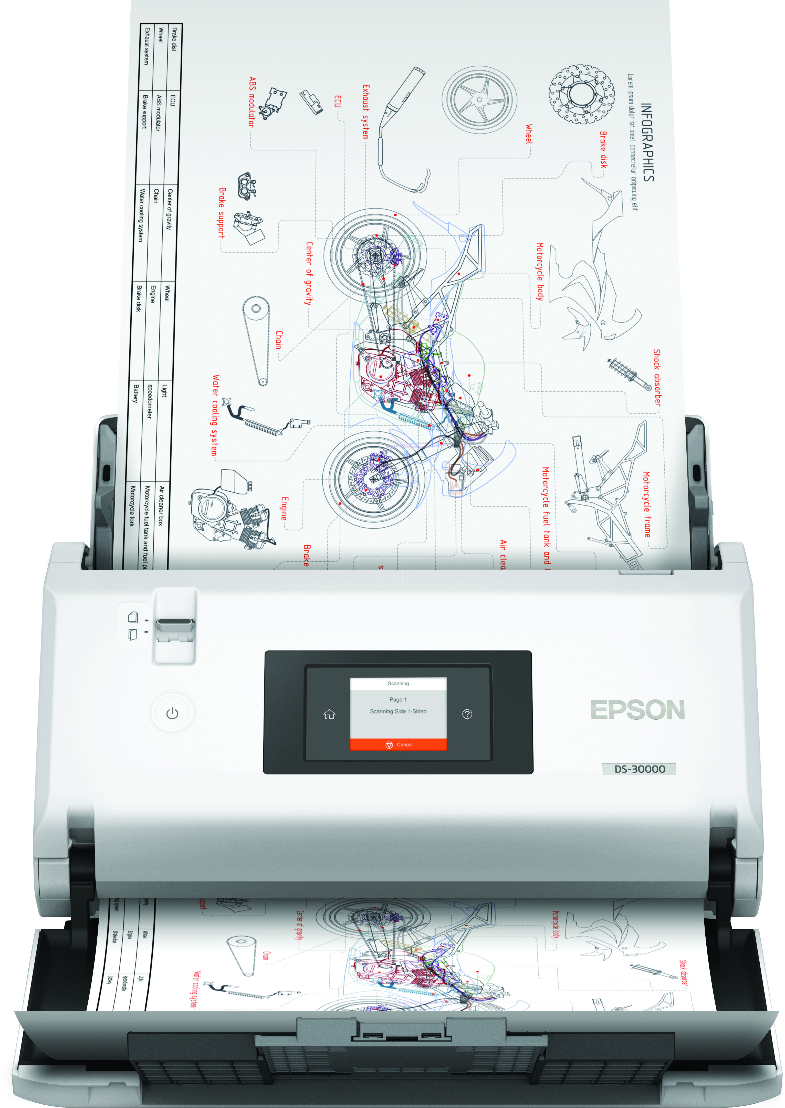 Epson WorkForce DS-30000 A3 asztali szkenner (B11B256401)