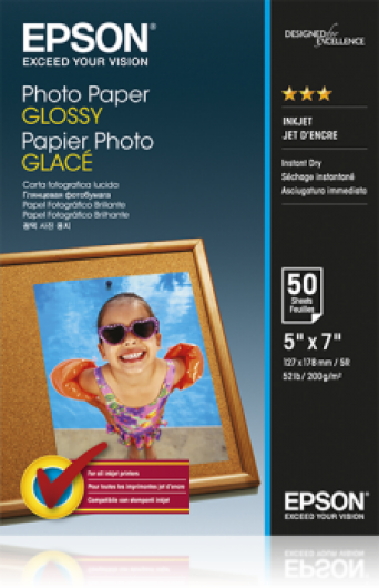 Epson fényes fotópapír (13x18, 50 lap, 200g) (C13S042545)