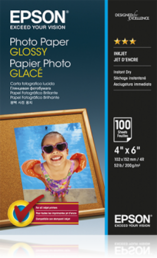Epson fényes fotópapír (10x15, 100 lap, 200g) (C13S042548)