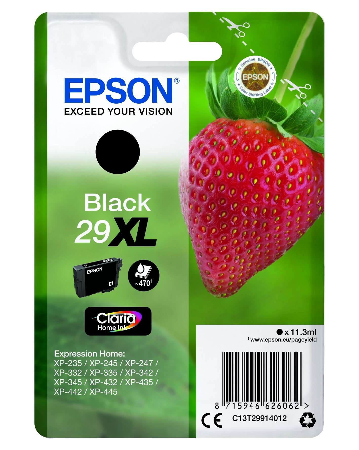 Epson T2991 Tintapatron Black 11,3ml No.29XL (C13T29914012)
