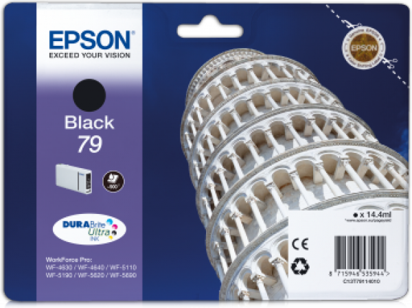 Epson T7911 Tintapatron Black 14,4ml No.79 (C13T79114010)