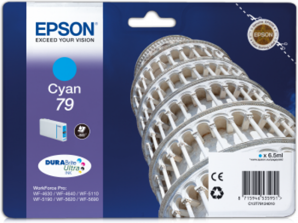 Epson T7912 Tintapatron Cyan 6,5ml No.79 (C13T79124010)