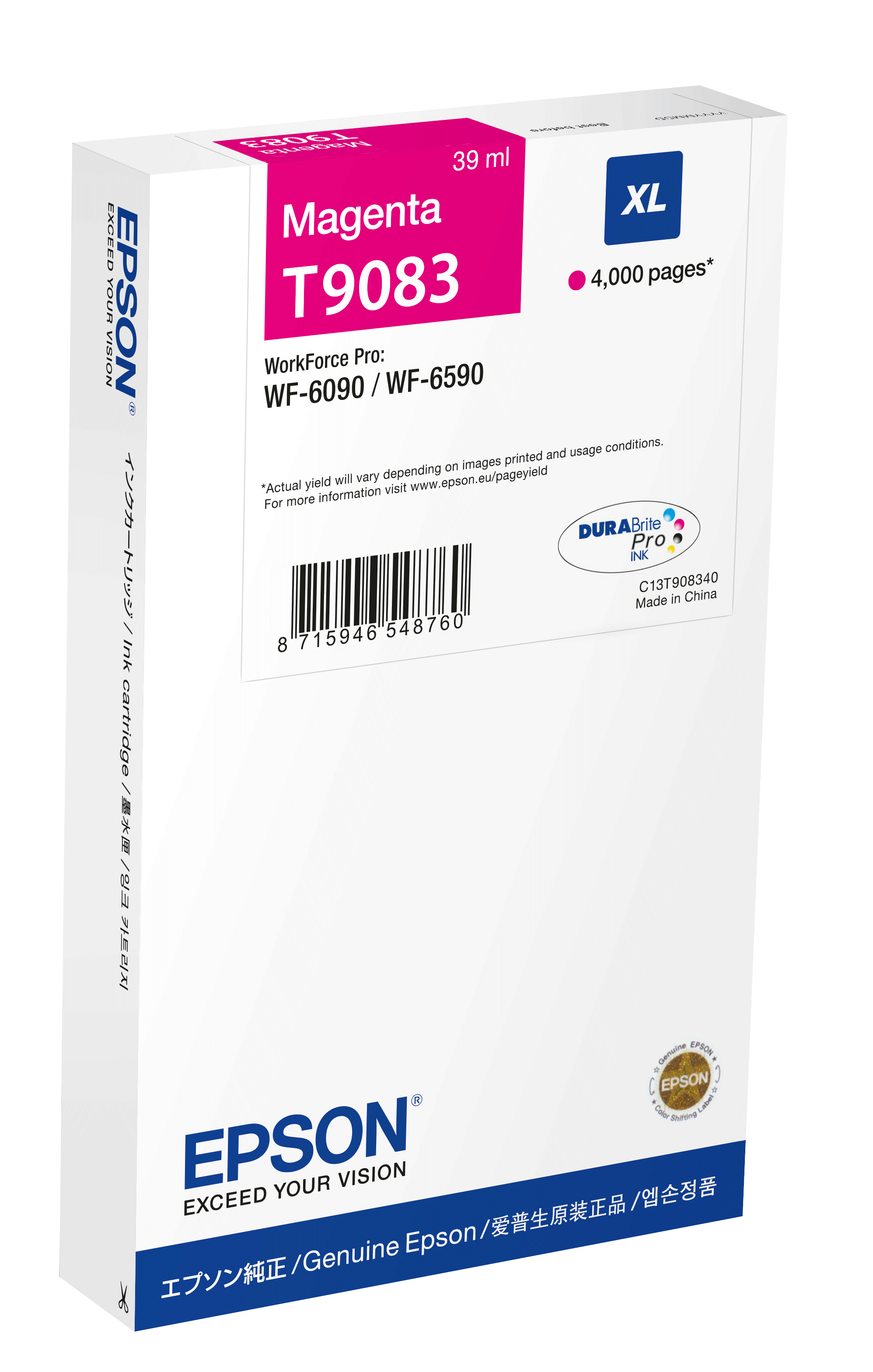 Epson T9083 Patron Magenta 4K /o/ (C13T90834N)