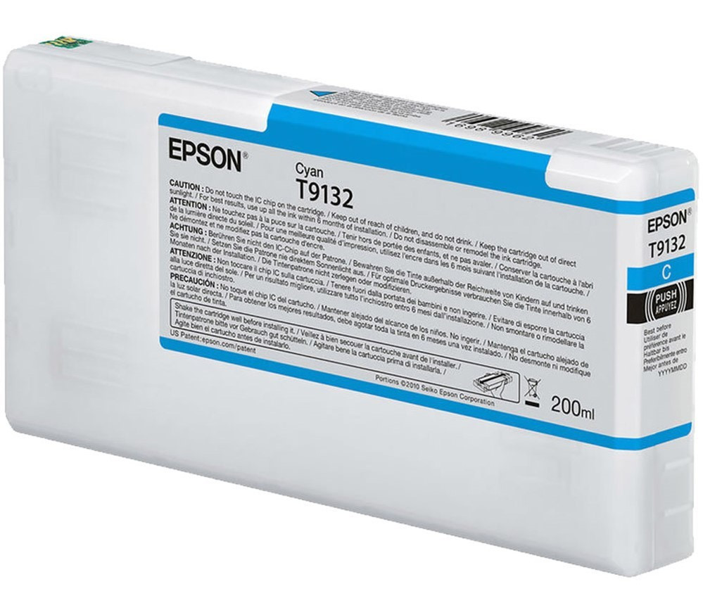 Epson T9132 Tintapatron Cyan 200ml (C13T913200)