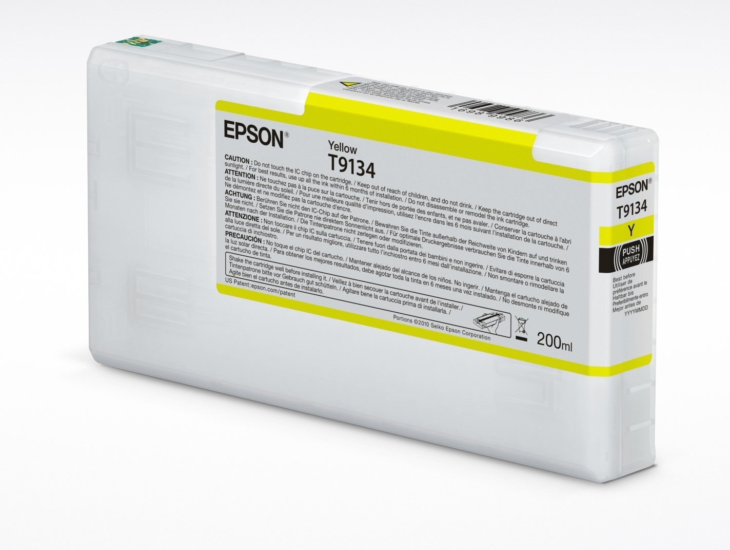 Epson T9134 Tintapatron Yellow 200ml (C13T913400)
