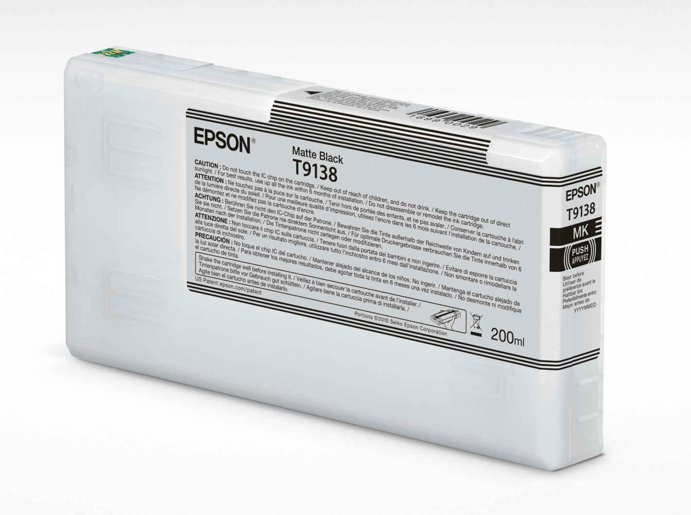 Epson T9138 Patron Matt Bk 200ml  /o/ (C13T91380N)