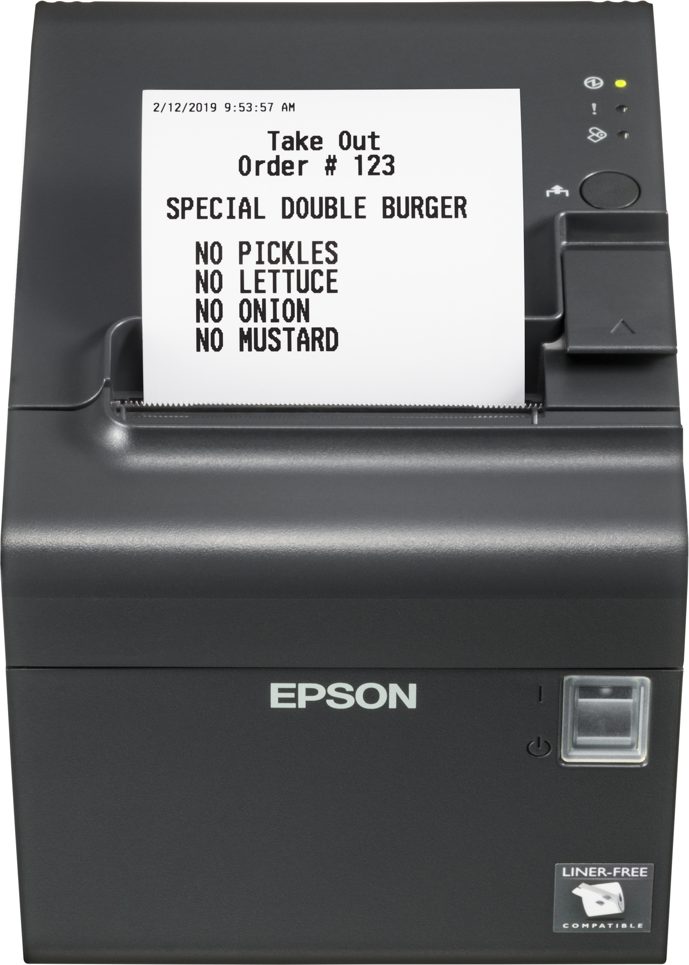 Epson TM-L90LF (682) mono hőpapíros védőfólia nélküli címke nyomtató (C31C412682)