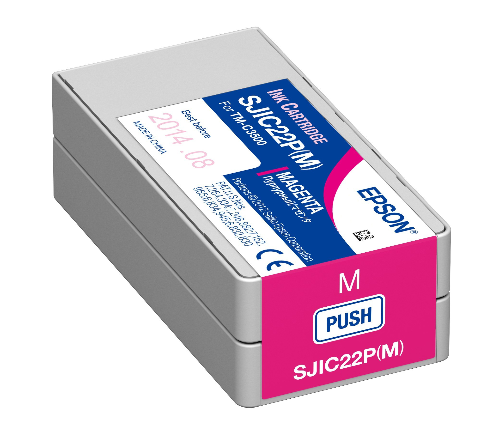 Epson SJIC22P(M) C3500 Tintapatron Magenta 32,5ml (C33S020603)