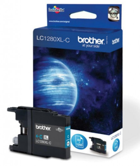 Brother LC1280XLC Tintapatron Cyan 13,3 ml 1.200 oldal kapacitás (LC1280XLC)