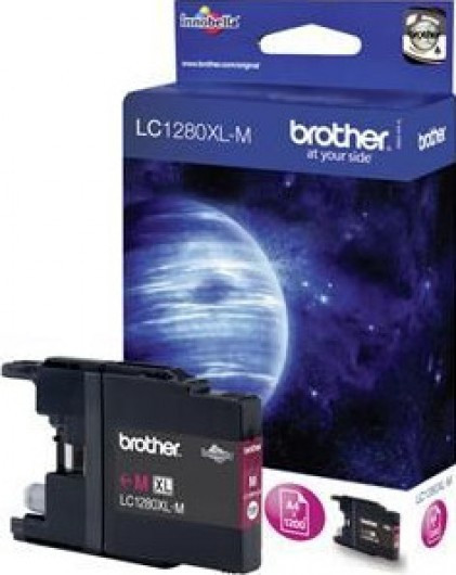 Brother LC1280XLM Tintapatron Magenta 13,3 ml 1.200 oldal kapacitás (LC1280XLM)